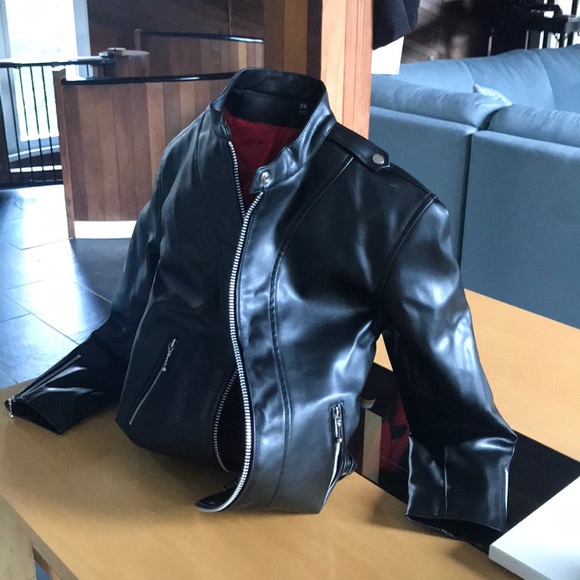 Vegan Leather Jacket - Picture 2 of 7